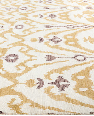 Traditional Floral Wool Hand Knotted Ivory Area Rug 8' 2" x 10' 3"