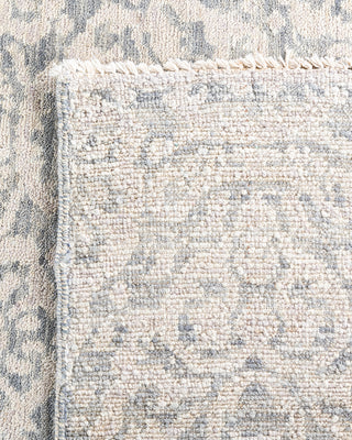Contemporary Modern Hand Knotted Floral Wool Gray Area Rug 8' 3" x 10' 0"