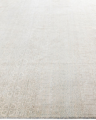 Bohemian Gabbeh Hand Knotted Floral Wool Beige Area Rug 8' 0" x 10' 2"