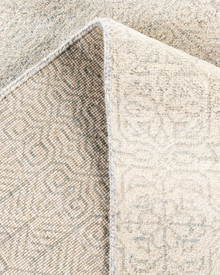 Bohemian Gabbeh Hand Knotted Floral Wool Beige Area Rug 8' 0" x 10' 2"