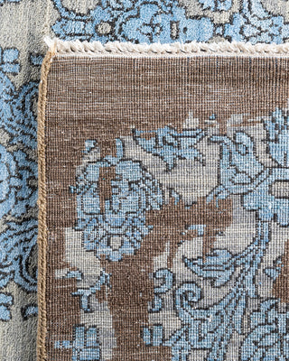 Traditional Ikat Hand Knotted Abstract Silk & Wool Blend Brown Area Rug 9' 2" x 12' 1"