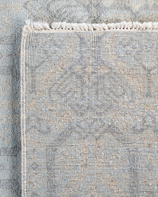 Traditional Ikat Hand Knotted Floral Wool Gray Area Rug 8' 3" x 10' 3"