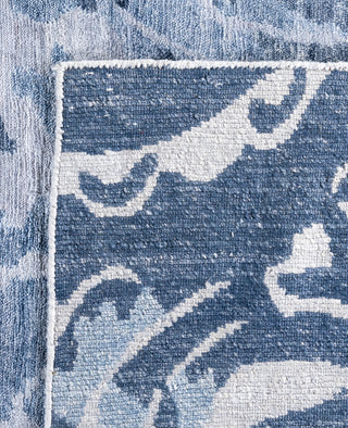 Traditional Abstarct Silk Hand Knotted Ivory Area Rug 8' 2" x 10' 2"