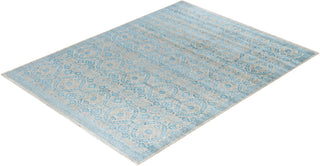 Traditional Ikat Hand Knotted Floral Silk & Wool Blend Brown Area Rug 7' 10" x 9' 10"
