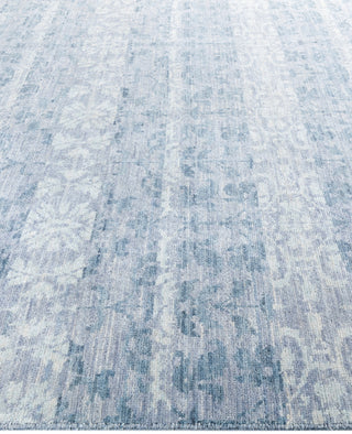 Traditional Abstarct Wool Hand Knotted Gray Area Rug 8' 0" x 9' 8"