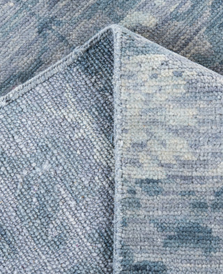 Traditional Abstarct Wool Hand Knotted Gray Area Rug 8' 0" x 9' 8"