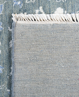 Traditional Abstarct Wool, Silk Hand Knotted Green Area Rug 9' 0" x 12' 3"