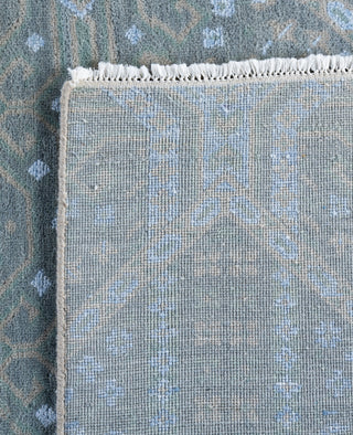 Traditional Geometric Wool, Silk Hand Knotted Beige Area Rug 9' 0" x 11' 10"