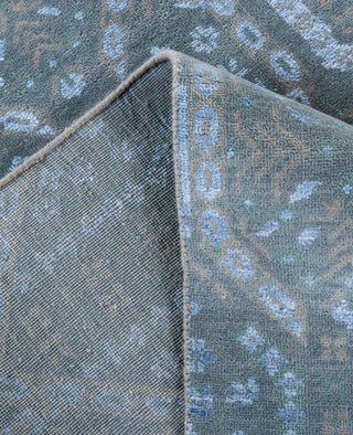 Traditional Geometric Wool, Silk Hand Knotted Beige Area Rug 9' 0" x 11' 10"