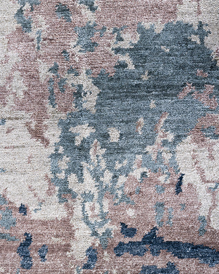 Traditional Ikat Hand Knotted Abstract Silk Brown Area Rug 8' 1" x 10' 2"