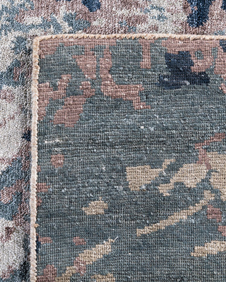 Traditional Ikat Hand Knotted Abstract Silk Brown Area Rug 8' 1" x 10' 2"