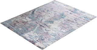 Traditional Ikat Hand Knotted Abstract Silk Brown Area Rug 8' 1" x 10' 2"