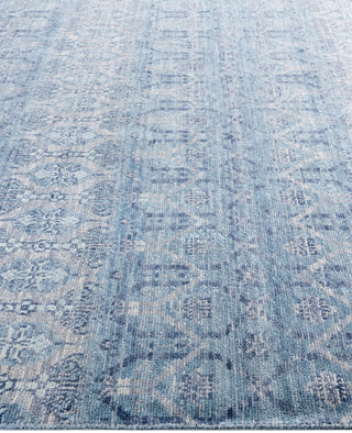 Traditional Abstarct Wool Hand Knotted Gray Area Rug 8' 1" x 10' 4"
