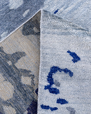 Traditional Ikat Hand Knotted Abstract Silk Beige Area Rug 9' 2" x 12' 0"