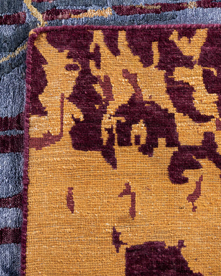 Contemporary Modern Hand Knotted Abstract Silk & Wool Blend Pink Area Rug 9' 3" x 12' 1"