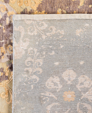 Traditional Abstarct Wool, Silk Hand Knotted Gray Area Rug 8' 10" x 11' 10"