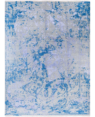 Traditional Abstarct Wool, Silk Hand Knotted Beige Area Rug 9' 0" x 12' 1"
