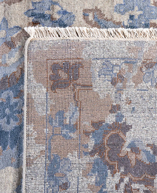 Traditional Abstarct Wool, Silk Hand Knotted Gray Area Rug 9' 3" x 12' 2"
