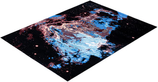 Traditional Ikat Hand Knotted Abstract Silk & Wool Blend Black Area Rug 9' 2" x 12' 3"