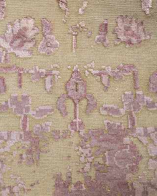 Traditional Ikat Hand Knotted Abstract Silk & Wool Blend Brown Area Rug 8' 10" x 12' 2"