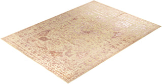 Traditional Ikat Hand Knotted Abstract Silk & Wool Blend Brown Area Rug 8' 10" x 12' 2"