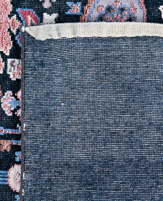 Traditional Abstarct Silk, Wool Hand Knotted Navy Area Rug 8' 10" x 12' 4"