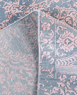 Traditional Abstarct Wool, Silk Hand Knotted Pink Area Rug 9' 1" x 12' 3"
