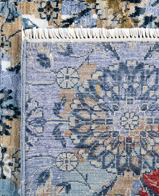 Traditional Abstarct Wool, Silk Hand Knotted Purple Area Rug 8' 0" x 10' 3"