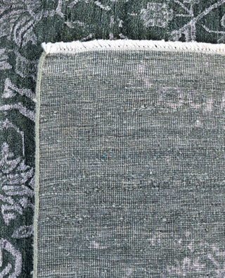 Traditional Abstarct Wool, Silk Hand Knotted Green Area Rug 9' 1" x 12' 4"