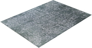 Traditional Abstarct Wool, Silk Hand Knotted Green Area Rug 9' 1" x 12' 4"