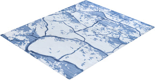 Contemporary Modern Hand Knotted Abstract Silk Ivory Area Rug 8' 1" x 10' 1"