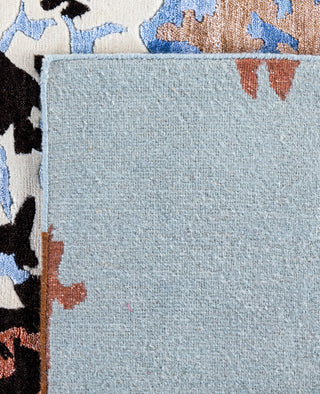 Contemporary Abstarct Wool, Silk Hand Knotted Gray Area Rug 9' 2" x 12' 1"