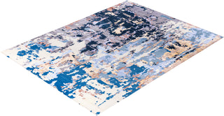Contemporary Abstarct Wool, Silk Hand Knotted Brown Area Rug 9' 2" x 12' 2"