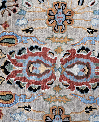 Traditional Abstarct Wool, Silk Hand Knotted Gray Area Rug 8' 2" x 10' 1"