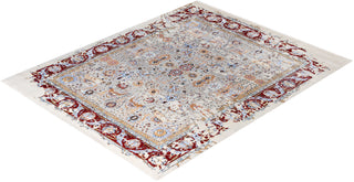 Traditional Abstarct Wool, Silk Hand Knotted Gray Area Rug 8' 2" x 10' 1"
