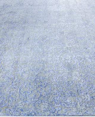 Traditional Floral Wool, Silk Hand Knotted Beige Area Rug 9' 1" x 12' 0"
