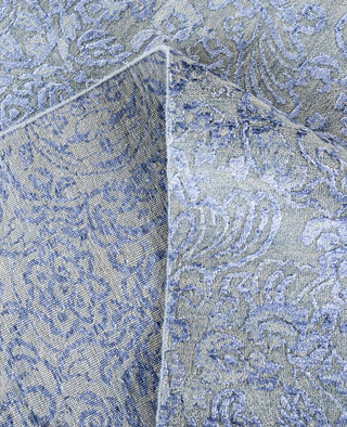 Traditional Floral Wool, Silk Hand Knotted Beige Area Rug 9' 1" x 12' 0"