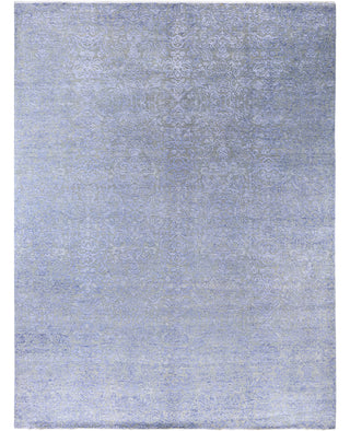 Traditional Floral Wool, Silk Hand Knotted Beige Area Rug 9' 1" x 12' 0"