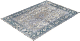 Traditional Ikat Hand Knotted Floral Silk & Wool Blend Ivory Area Rug 9' 0" x 12' 0"