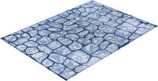 Contemporary Modern Hand Knotted Abstract Silk Purple Area Rug 9' 1" x 12' 3"