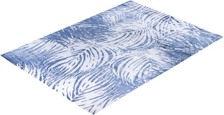 Contemporary Modern Hand Knotted Abstract Silk Ivory Area Rug 9' 1" x 12' 3"