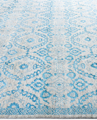 Traditional Floral Wool, Silk Hand Knotted Beige Area Rug 8' 2" x 9' 10"