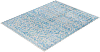 Traditional Floral Wool, Silk Hand Knotted Beige Area Rug 8' 2" x 9' 10"