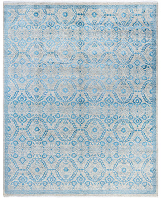 Traditional Floral Wool, Silk Hand Knotted Beige Area Rug 8' 2" x 9' 10"