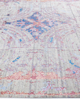 Traditional Abstarct Wool, Silk Hand Knotted Beige Area Rug 8' 1" x 10' 3"