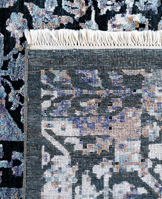 Traditional Abstarct Silk, Wool Hand Knotted Gray Area Rug 8' 1" x 10' 0"