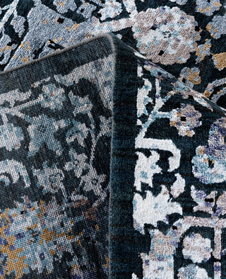 Traditional Abstarct Silk, Wool Hand Knotted Gray Area Rug 8' 1" x 10' 0"