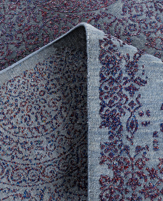 Traditional Abstarct Wool, Silk Hand Knotted Gray Area Rug 9' 0" x 12' 4"