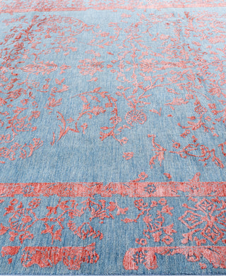 Traditional Abstarct Wool, Silk Hand Knotted Gray Area Rug 8' 3" x 10' 2"