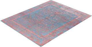 Traditional Abstarct Wool, Silk Hand Knotted Gray Area Rug 8' 3" x 10' 2"